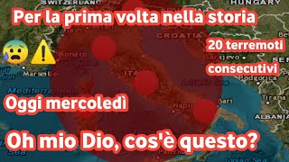 pericoloso🇮🇹 20 forti e successivi terremoti hanno colpito lItalia oggi mercoledì 7 febbraio 2024 [upl. by Jeunesse]