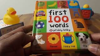 First 100 Words board book by Roger Priddy [upl. by Rodrique]