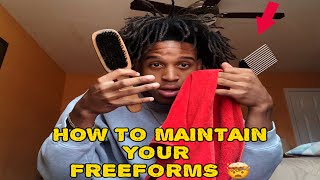 HOW TO MAINTAIN FREEFORM DREADSLOCS 2024 [upl. by Zapot10]