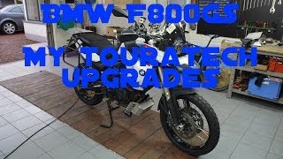 BMW F800GS My Touratech upgrades [upl. by Bierman305]