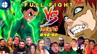 Gaara VS Rock Lee FULL FIGHT  Naruto 4850 Reaction Mashup ナルト海外の反応 [upl. by Nurat67]