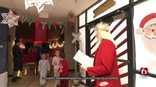 Students Transform Berryhill High School Into The Polar Express [upl. by Inessa526]