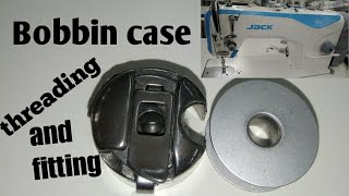 bobbin case threading and fitting in machine [upl. by Aled]