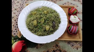 Green Rice Easy Lunch Recipe  Spice Magic With Asma [upl. by Lorinda355]