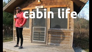 Out solo cabin camping at Forestville state park in Southern Minnesota and grilling a pizza [upl. by Orfurd122]