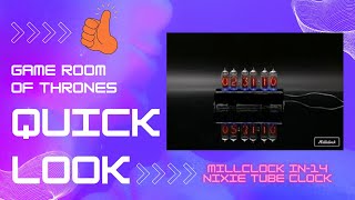 Quick Look Millclock in14 Nixie Tube Clock Review nixie nixieclock clock retro gameroom [upl. by Gatian]