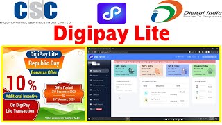 CSC DigiPay Lite Web Login Registration and Download [upl. by Nosnehpets]