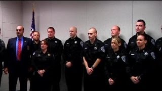 Rensselaer Co inducts new corrections officers [upl. by Ecirrehs]