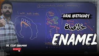 خلاصة شابتر ال enamel كامل  oral histology  عزت شومان [upl. by Allemap]