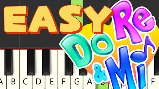 EASY⭐29 DoReMi Song  One Hand Beginner Piano Tutorial [upl. by Drarrej676]