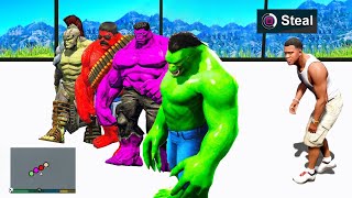 SHINCHAN Stealing EVERY GOD HULK SUIT In GTA5 ll ShivGam Gaming [upl. by Robbi]