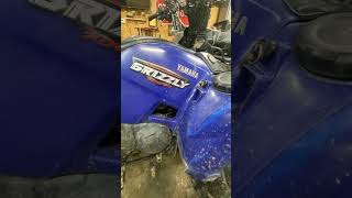 How to remove and install YAMAHA GRIZZLY 700  550 Plastics amp Footwell doinityourself [upl. by Anahsahs168]