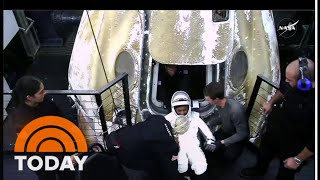 NASA astronaut hospitalized after return from space station [upl. by Pevzner]