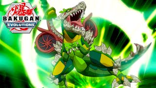 Bakugan level up with BakuGear  Bakugan Evolutions episode clip [upl. by Zeta]