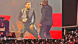 Chris Brown brought Davido out in Dubai as they performed quotsensationalquot together on stage [upl. by Ecirtra913]