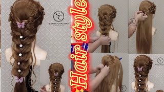 New hair style design  treading hair style  hair style selfstylishgirl [upl. by Gallagher109]