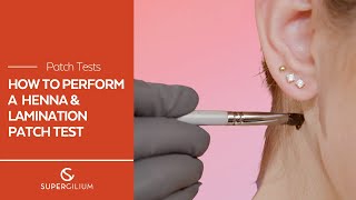 PATCH TEST TUTORIAL HOW TO DO PATCHALLERGY TEST BEFORE BROW TREATMENTS [upl. by Harriman589]