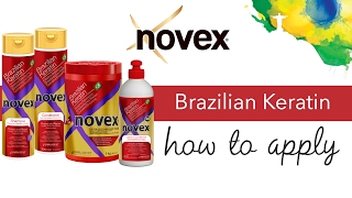 Novex Brazilian Keratin  How to apply [upl. by Sandon]