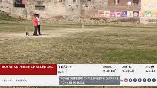 Live Cricket Match  ROYAL ACHIEVERS vs ROYAL SUPERME CHALLENGES  08Oct24 0630 AM 1  ROYAL CRI [upl. by Borszcz]