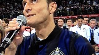 Addio al calcio di Javier Zanetti HD [upl. by Fogarty]