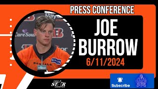 Bengals News Joe Burrow Faces Media June 11 2024 [upl. by Eitsyrhc]