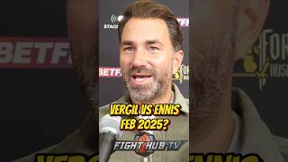 Eddie Hearn REVEALS update on Vergil Ortiz vs Jaron Ennis for February [upl. by Llehsem]