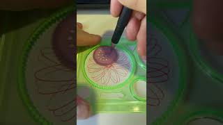 What does this pattern resemble Magic Ruler Small ruler big wisdom shorts spirograph [upl. by Farland]