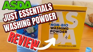 Asda Just Essentials Laundry Detergent  £390p Part 1  Full Review [upl. by Raamal409]