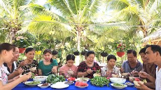 Bảo Đảm Hết Sạch Nồi Cơm với Món Cá Rô Đồng Kho Mắm Chấm Rau Vườn Bóp Gỏi  TKQ amp Family T1635 [upl. by Jung]