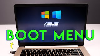 How to Boot Asus Laptop from USB  Install Windows 1011 on Vivobook x510u [upl. by Uwton]