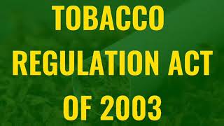 Tobacco Regulation Act of 2003 RA 9211  presented by Group 3  May Pagasa  BSN1B [upl. by Strong]