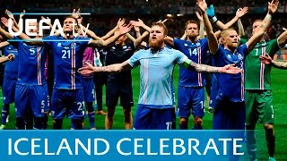 Iceland celebrations vs England in full Slow hand clap [upl. by Dorette]