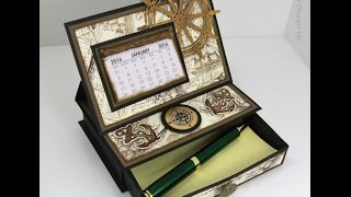 Single Drawer Desktop Calendar and Post It Note Holder [upl. by Tyika]