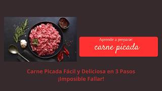 Carne Picada Fácil y Deliciosa en 3 Pasos ¡Imposible Fallar [upl. by Noscire648]