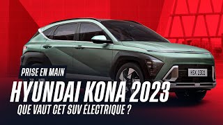 Hyundai KONA 2023  que vaut cette nouvelle version du SUV électrique [upl. by Pollak]