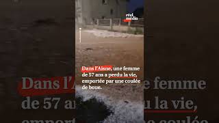 Orages violents en France  20 000 impacts de foudre et une victime dans lAisne [upl. by Garey]