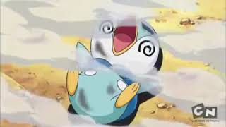 Piplup get hit by the Gibles draco meteor [upl. by Hadihahs]