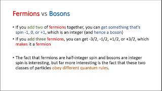 Difference between Fermions and bosons [upl. by Leftwich]