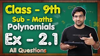 Class 9 Maths Ex 21 Q1 to Q5  Chapter 2 Polynomials  NCERT  MKR [upl. by Jezabelle]