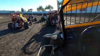 Petaluma Speedway Micro 600 Main Event mash up with some forward and rear view racing action [upl. by Kei]