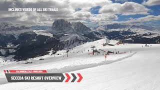 How to Master Seceda Ski Resort  secedaski [upl. by Llerref]