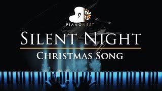 Silent Night  Piano Karaoke  Sing Along Backing Track on G Original Key [upl. by Alfy]