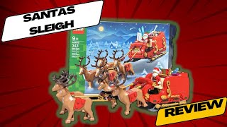 Lego Holiday Santas Sleigh Exclusive Set 40499 Review [upl. by Mullane209]