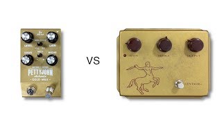 PettyJohn Gold MKII vs Klon Centaur [upl. by Ellenoj]