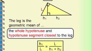 Geometry  Right Triangle Similarity Geometric Mean [upl. by Devlen]