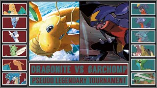 DRAGONITE vs GARCHOMP  Pseudo Legendary Pokémon Tournament Battle 5 [upl. by Bick617]