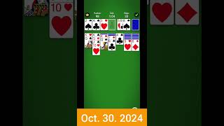 Oct 302024 Mobilityware Solitaire Daily Challenge [upl. by Clie591]