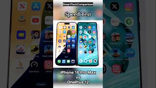 iPhone 16 Pro Max vs OnePlus 12 Speed Test [upl. by Deana56]