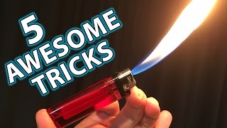 5 Awesome Magic Tricks Hacks with Lighters [upl. by Lattimer]