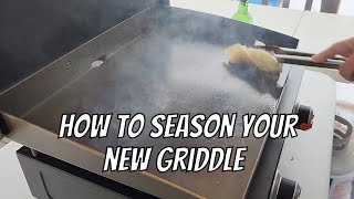 Unlock the Secrets of Perfectly Seasoned Tabletop Griddles  How To Season a Blackstone Griddle [upl. by Llekcm]